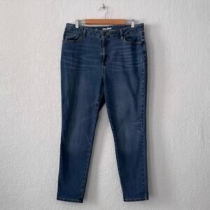 sonoma dark wash blue denim curvy skinny jeans size 18 regular